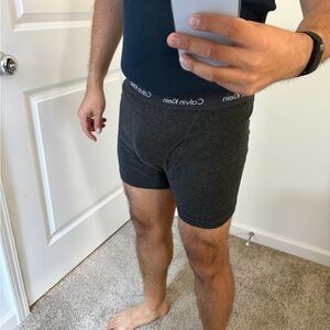 Calvin Klein Charcoal Gray Modal Boxer Briefs